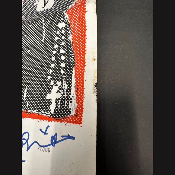 Vintage 2003 Pigface EASY NUNS Limited Screen Print Promo Poster SIGNED Rare Red - Picture 4 of 5